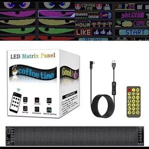 RGB Matrix Pixel Panel Scrolling Bright Advertising LED Signs (16x96 pix-7x36in)